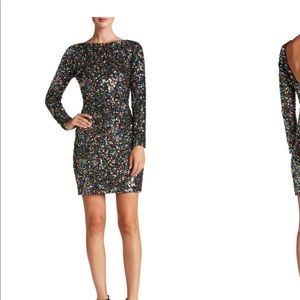 Multi colored sequin dress .